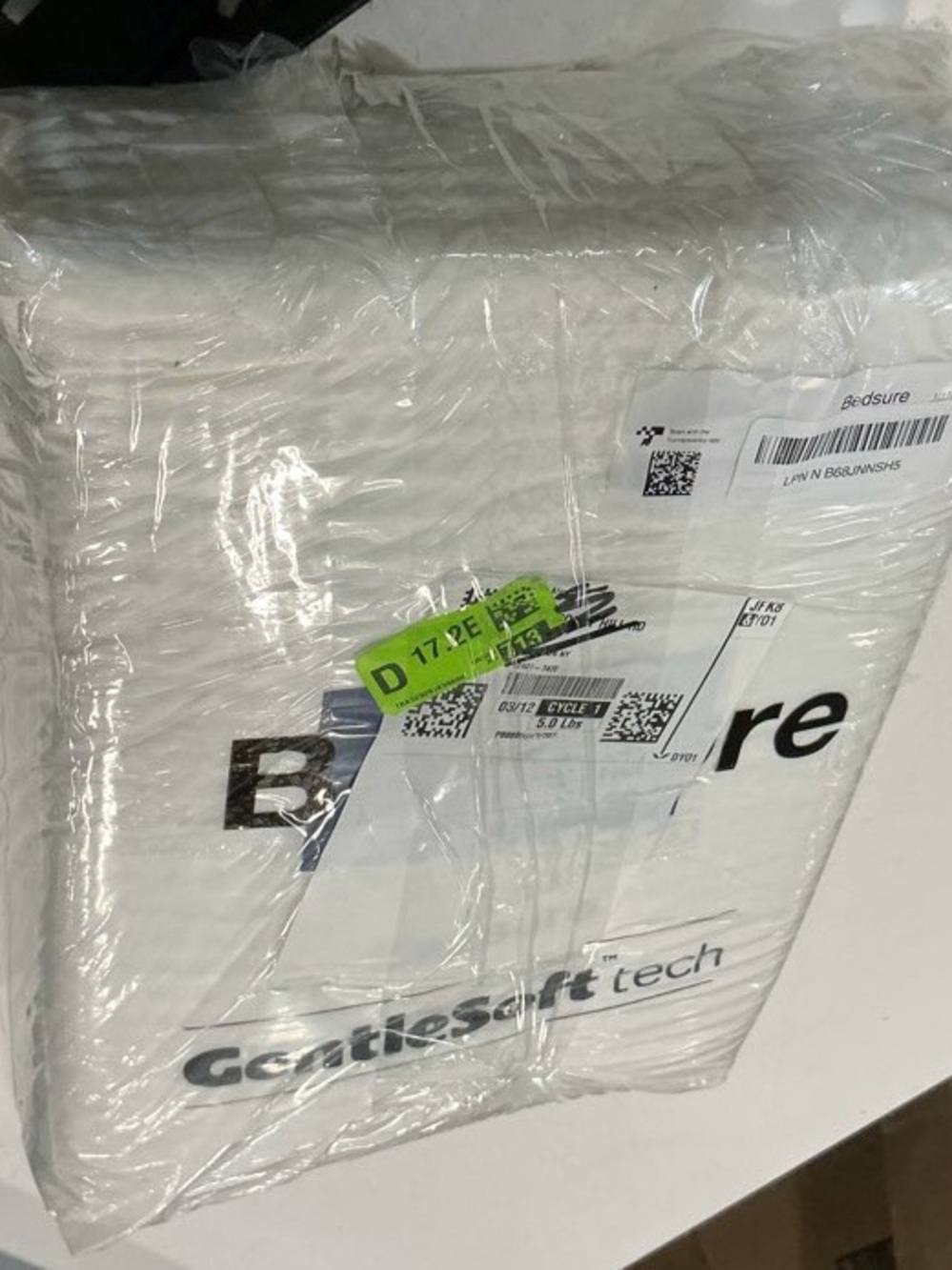 Bedsure Cotton Duvet Cover Full 80x90 Coconut White Waffle 3pc New - Picture 5 of 5